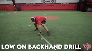 How to Stay Low On Infield Backhand Drill screenshot 2