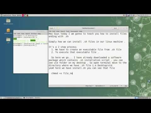 How to install .sh files in ubuntu/linux machine