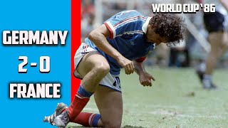 France vs West Germany 0 - 2 Semi Finals World Cup 86