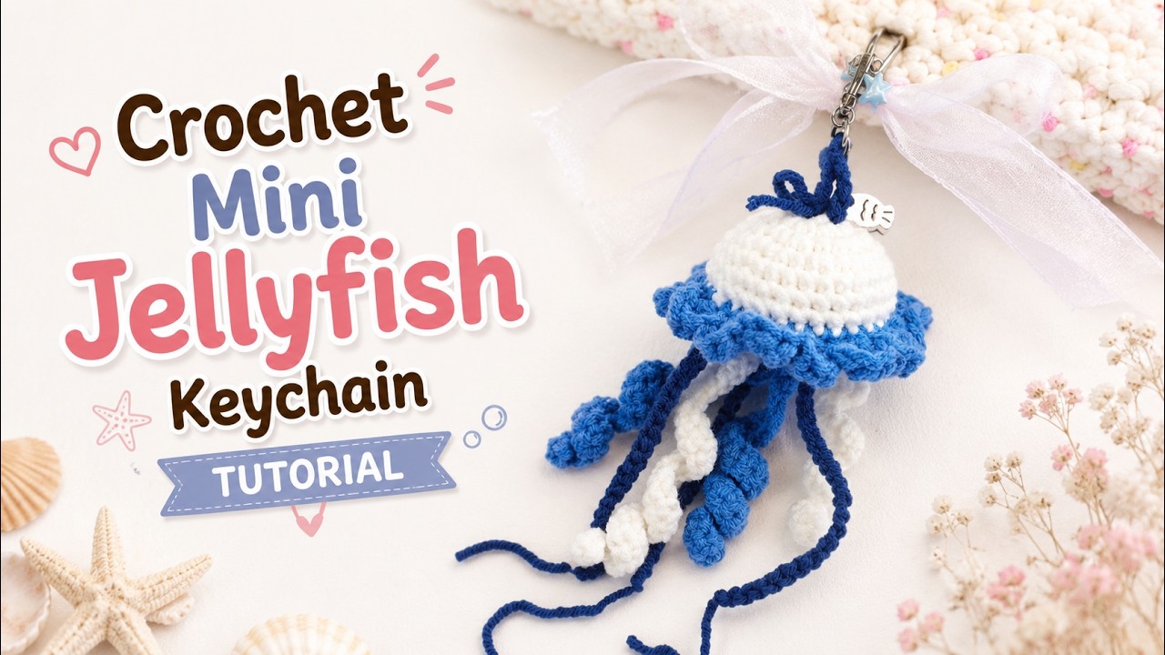 Mini Jellyfish Keychain