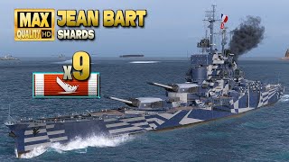 Линкор Жан Барт: Хорошая игра с 9 уничтоженными кораблями - World of Warships