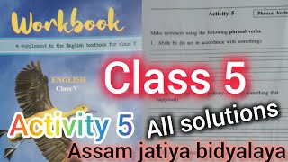 Class 5/English/workbook/activity5/পঞ্চম শ্ৰেণী/ইংৰাজী/Assam jatiya bidyalaya/all solutions/YouTube
