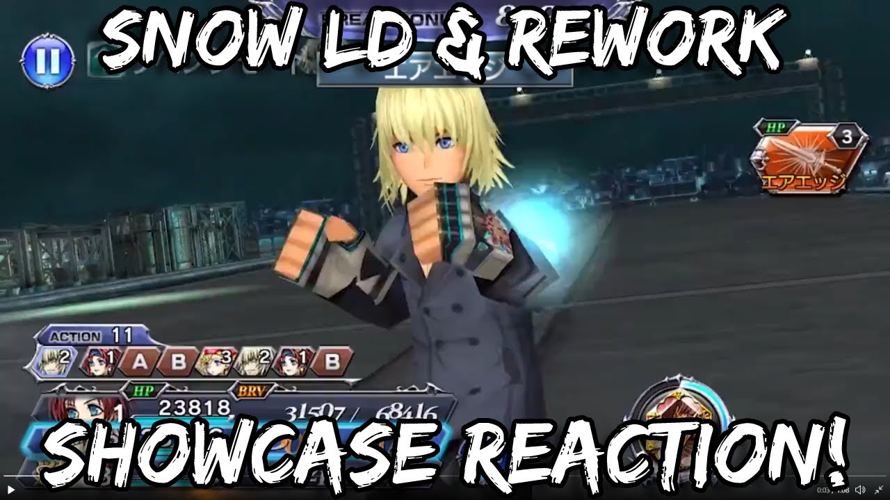 Snow LD/Rework Showcase Reaction!! [DFFOO JP]