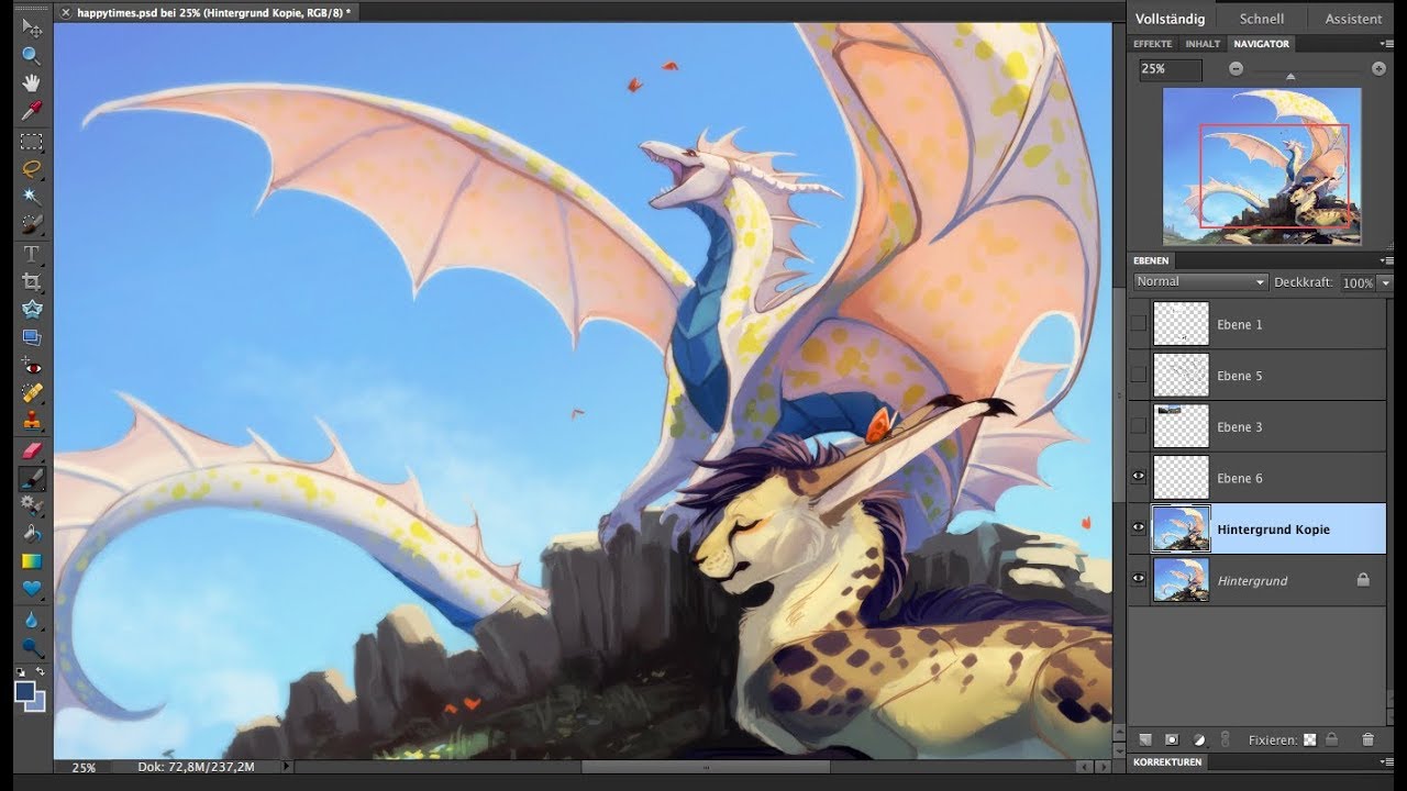 Speedpaint. 131 Doppy and Rhyfen (commission)