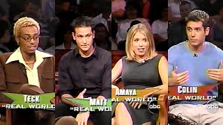 The Real World Hawaii Cast 1999 | Politically Incorrect w/ Bill Maher | Teck, Amaya, Matt, Colin MTV