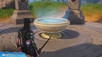 Overcome the Test of Wisdom at a Scrying Pool - Fortnite