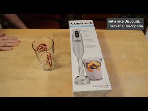 Cuisinart CSB-75BC Smart Stick 200 Watt 2 Speed Hand Blender, Brushed Chrome