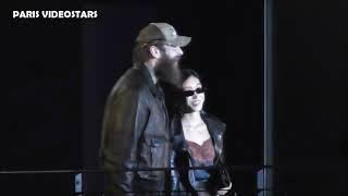 Post Malone and his wife Christy Lee @ Paris Fashion Week 29 september 2026 show Yves Saint Laurent