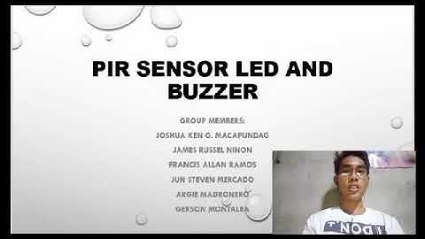 ARDUINO PIR SENSOR AND LED BUZZER
