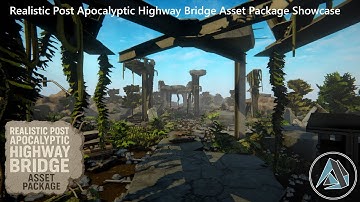 Realistic Post Apocalyptic Highway Bridge Asset Package Showcase (Unity Asset Store) (Asset Package)