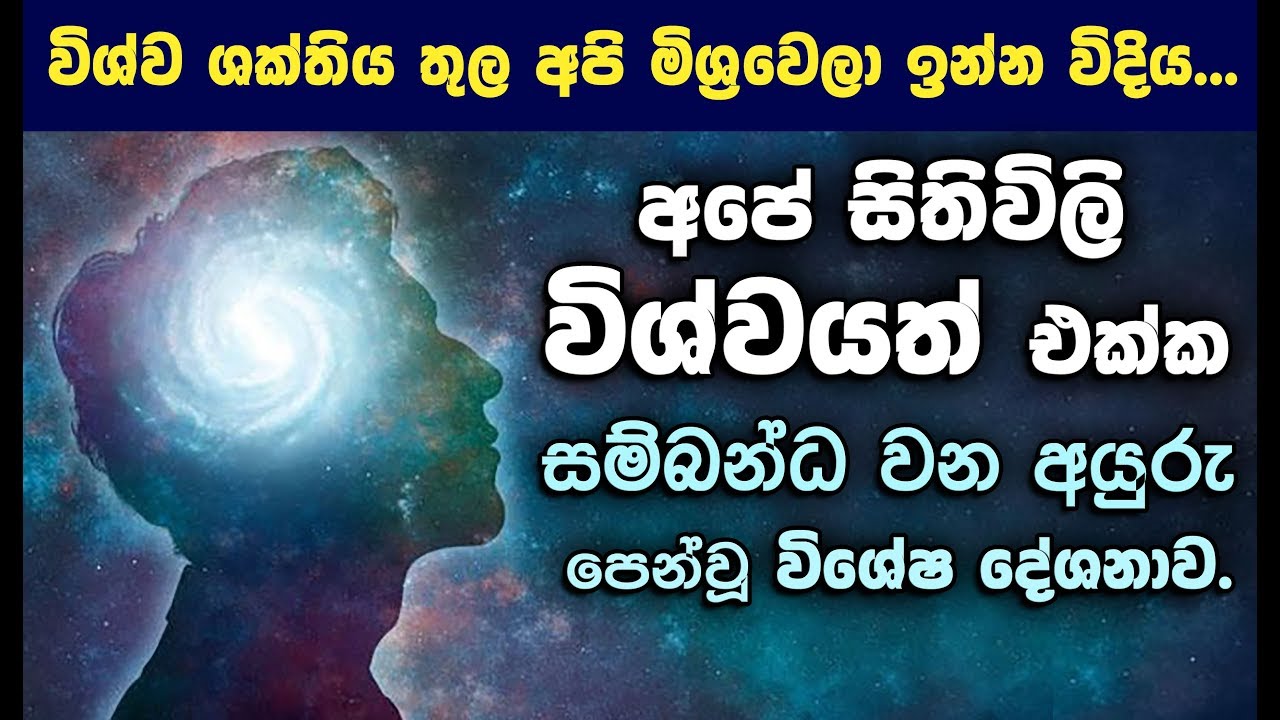 විශ්ව ශක්තිය තුල අපි මිශ්‍ර වෙලා ඉන්න විදිය... _Niwan Dakimu