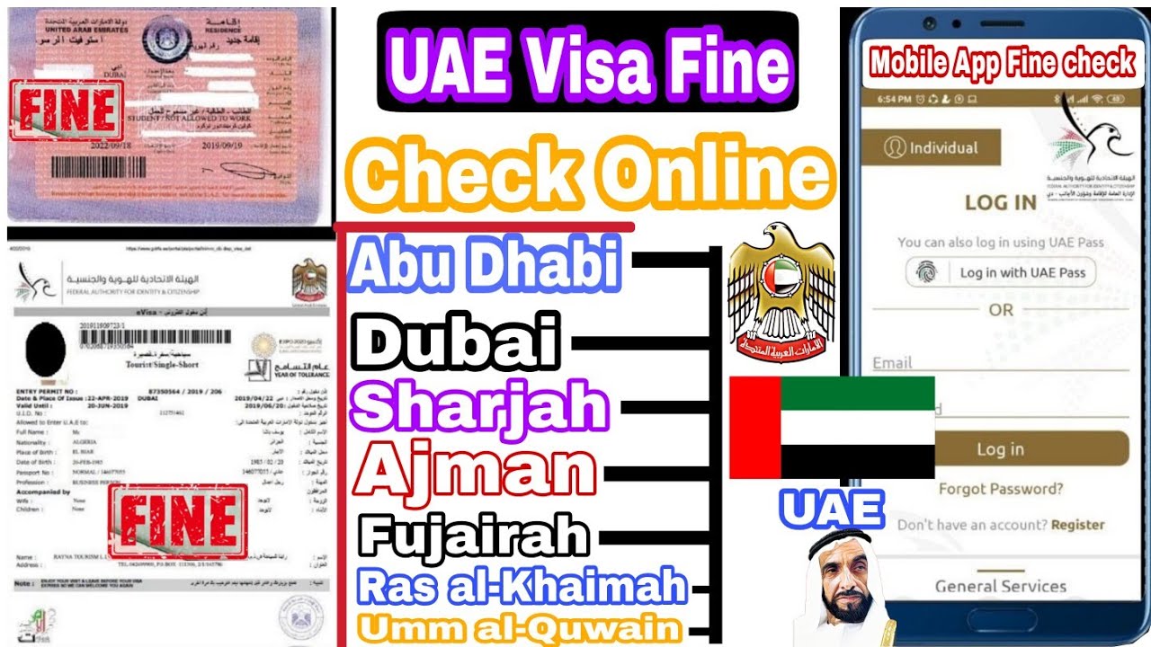 uae visit visa overstay fine check