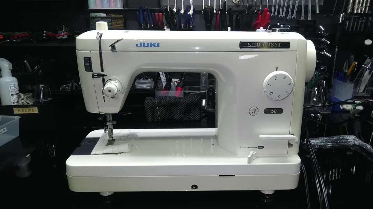 JUKIミシン修理写真集　ビフォーアフター　SPUR98SX　TL98