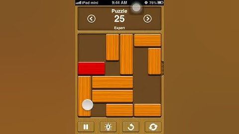 Unblock me Expert level 25 solution