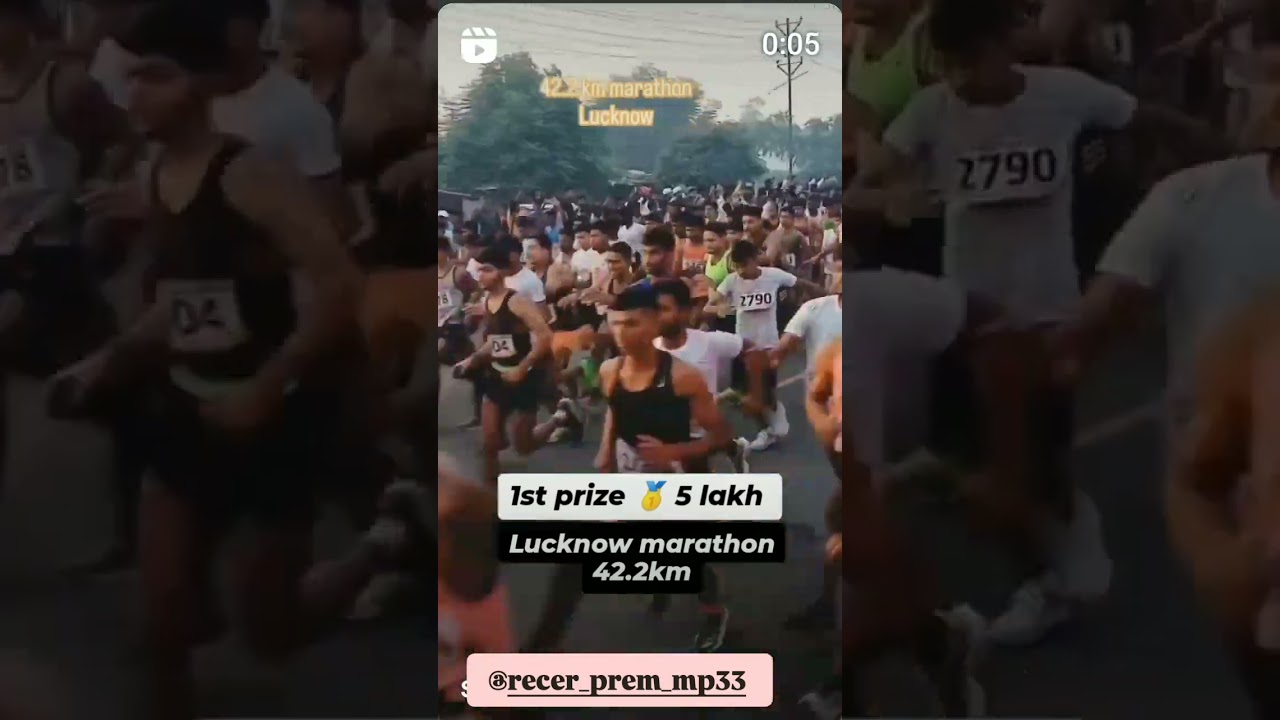 Lucknow up marathon competition 2024 ।। 