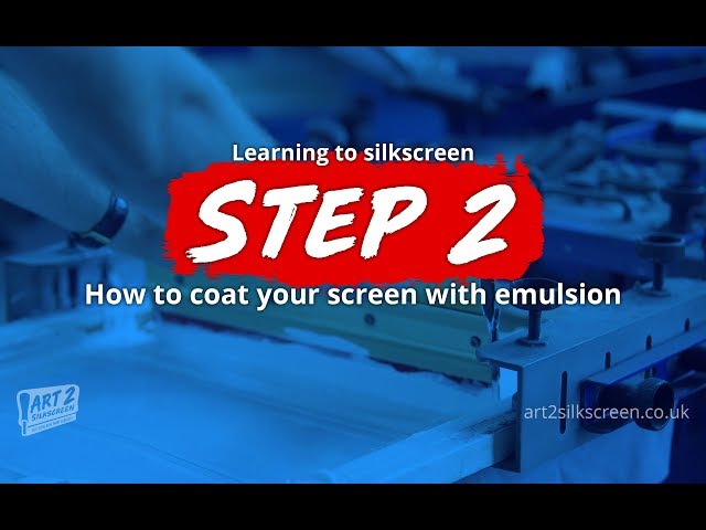 How To Coat a Screen with Photo Emulsion