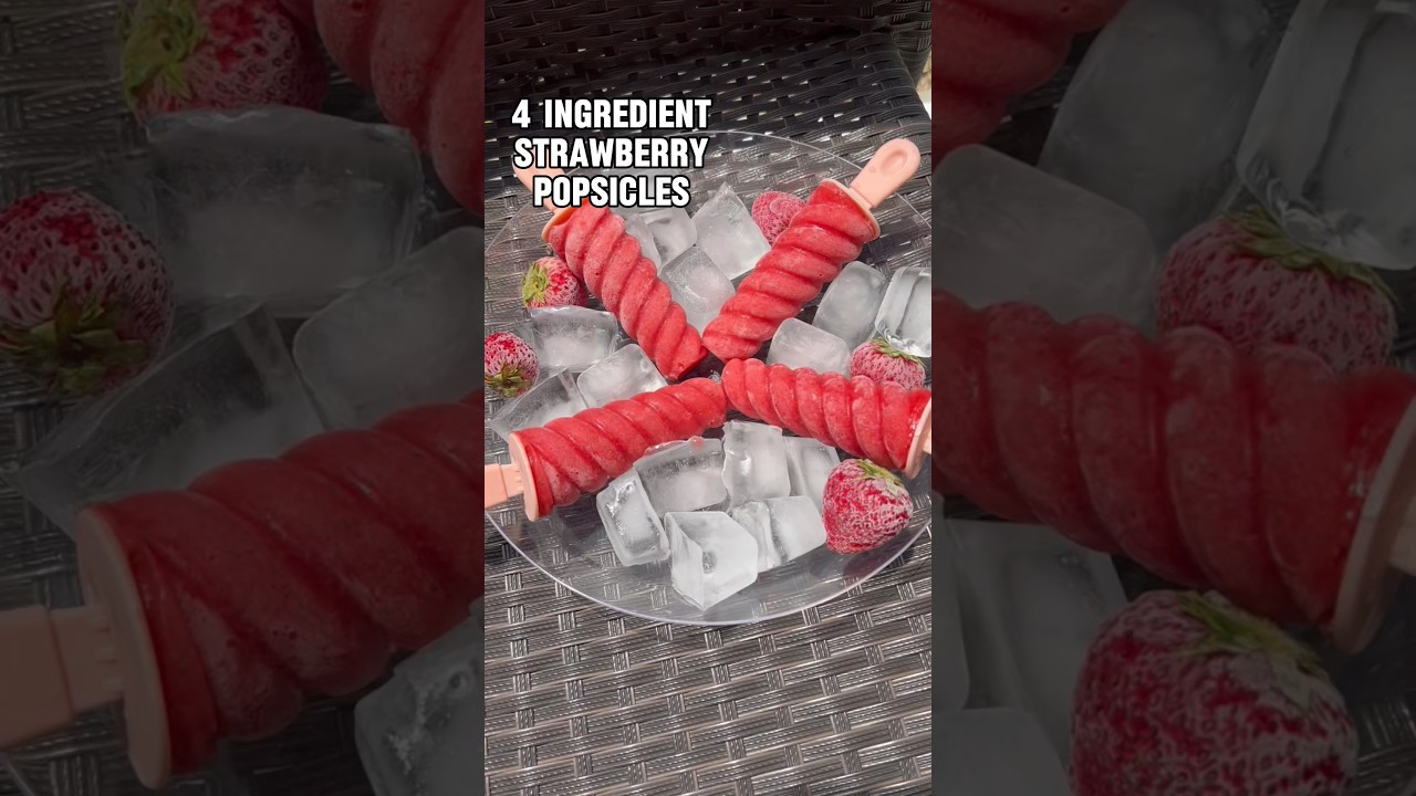 How to make strawberry popsicles