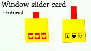 Window Slider Card Tutorial | How to make Window Slider Card