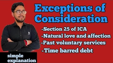 Exceptions of consideration | section 25(1) 25(2) 25(3) | #lawwithtwins #ccsu #hpu  #pu #icfai #du