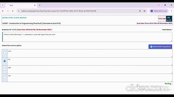 🔥 CS201 Attendance Quiz 2 All MCQs Solved100% Correct Answer Fall 2025 Don’t Attempt Before Watching