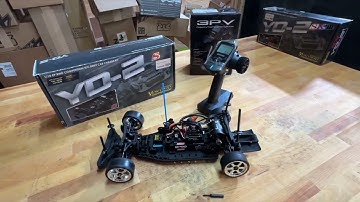 Yokomo YD-2 S - Gyro Setup with 3 channel Futaba 3PV Radio DRIFT RC CAR