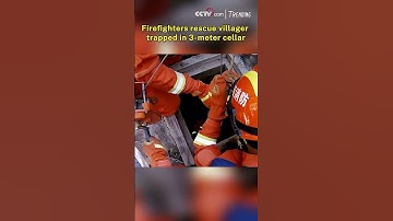 Firefighters rescue villager trapped in 3-meter cellar
