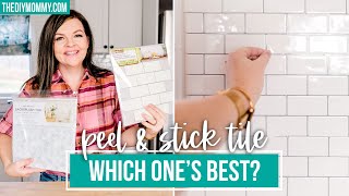 Peel \& Stick Tile: dollar store vs Amazon vs brand name... which is BEST?! | The DIY Mommy