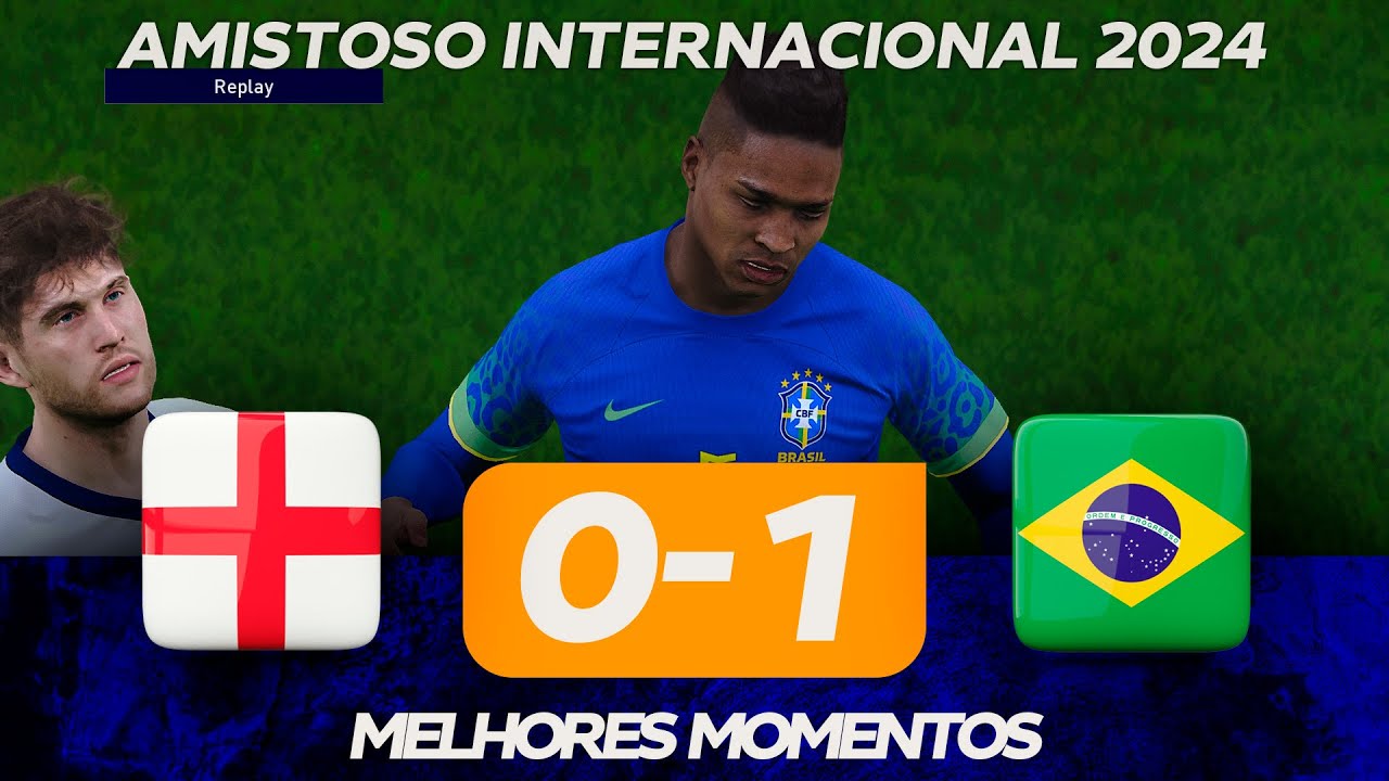 INGLATERRA X BRASIL AO VIVO COM IMAGENS - JOGO DE HOJE - ASSISTA AGORA AO  VIVO PES 2021 