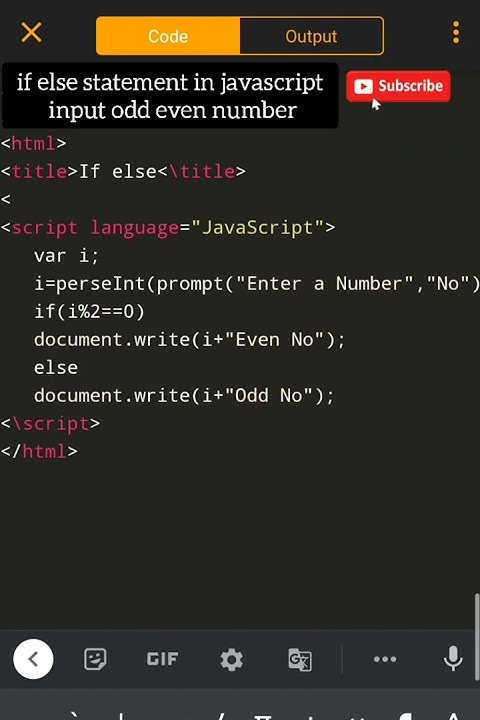 #03 JavaScript|if else statement in javascript input odd even number |# ...
