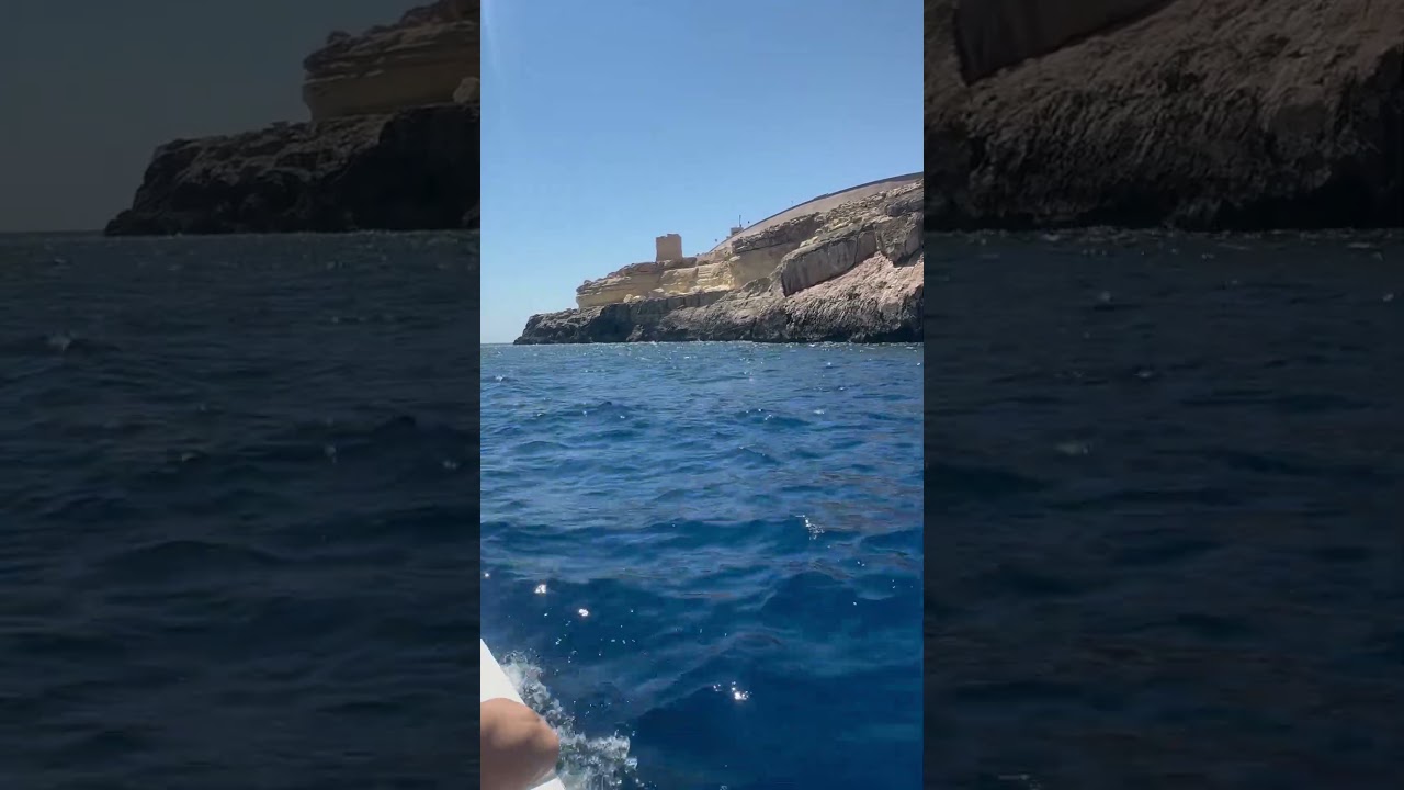 Cruising through Malta’s unbelievably blue water on our way to explore a sea cave. #malteseisland