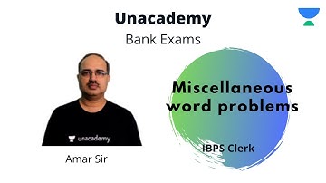 IBPS Clerk | Miscellaneous word problems | Quants | Amar Sir
