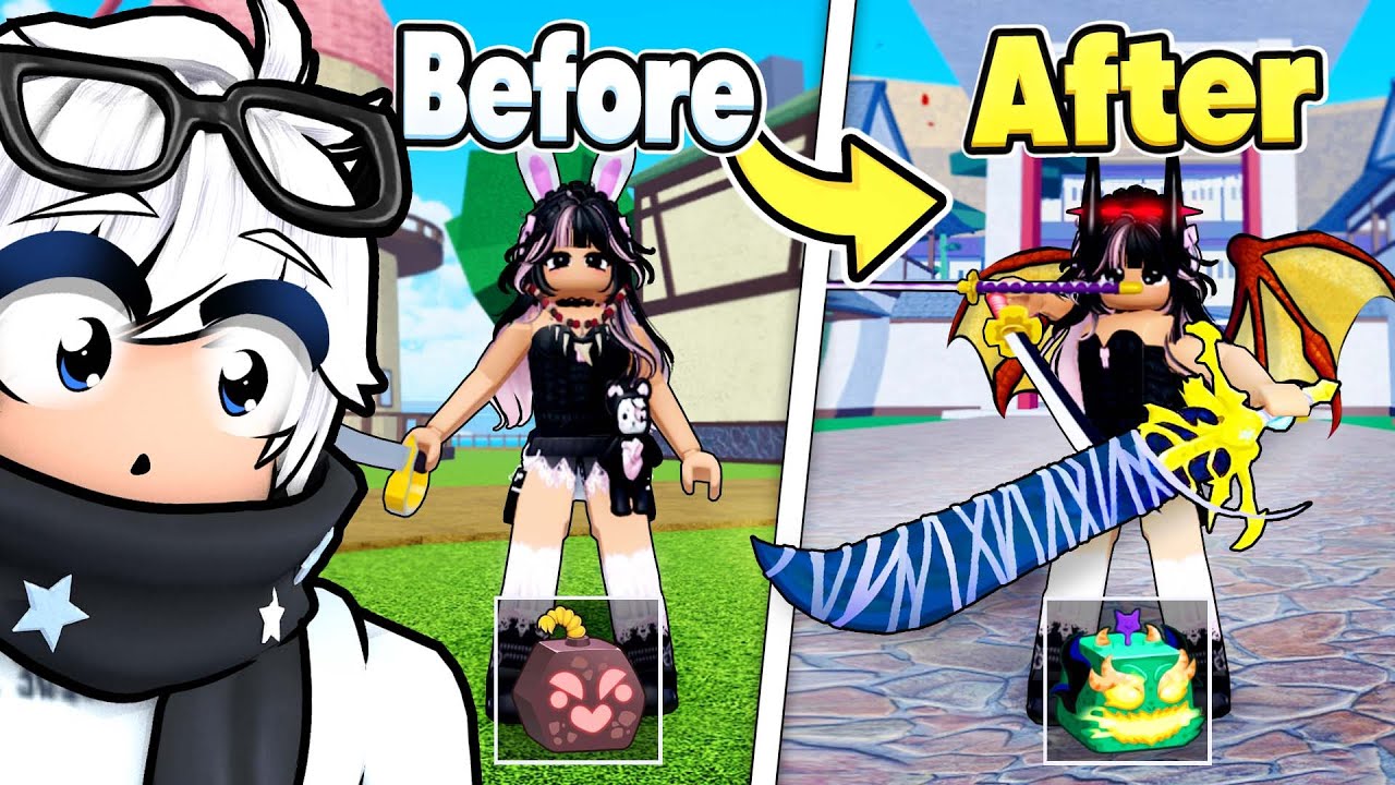Upgrading My GIRLFRIENDS ACCOUNT In 24 Hours! Blox Fruits