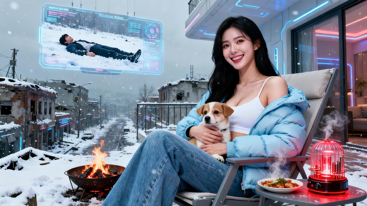 舅舅把我媽遺物八音盒當垃圾丟！誰知那是操控末日堡壘的鑰匙🗝️😏！極寒中他們凍成旺旺碎冰冰，我躺在頂層陽光房給狗梳毛🐕！