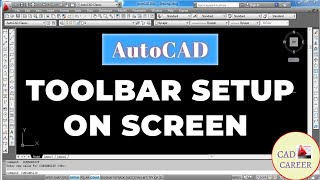 Hide/show Menu bar In AutoCAD | Setup Toolbar on screen | Restore Menu bar in AutoCAD