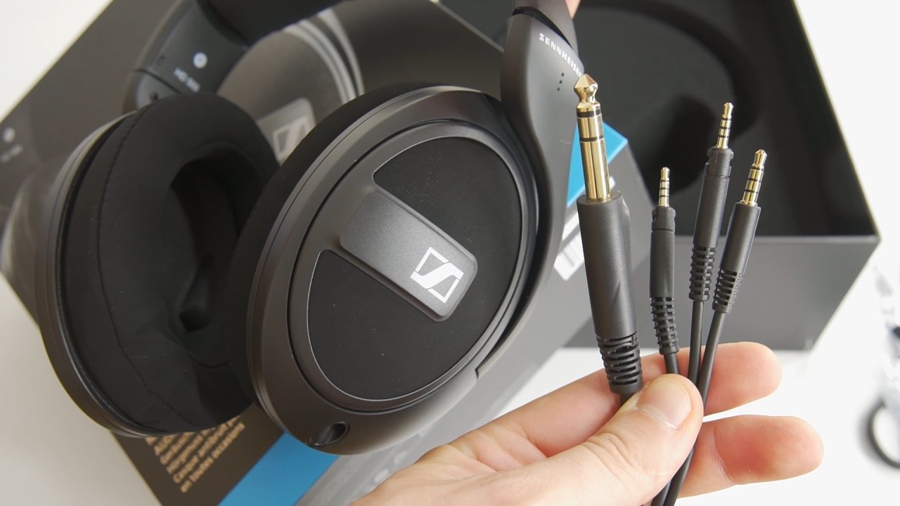 Sennheiser HD-569 Headphones Unboxing - 2 Cables Included - YouTube