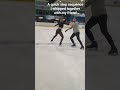 Half improvised ice dance step sequence with my colleague Aurelija
