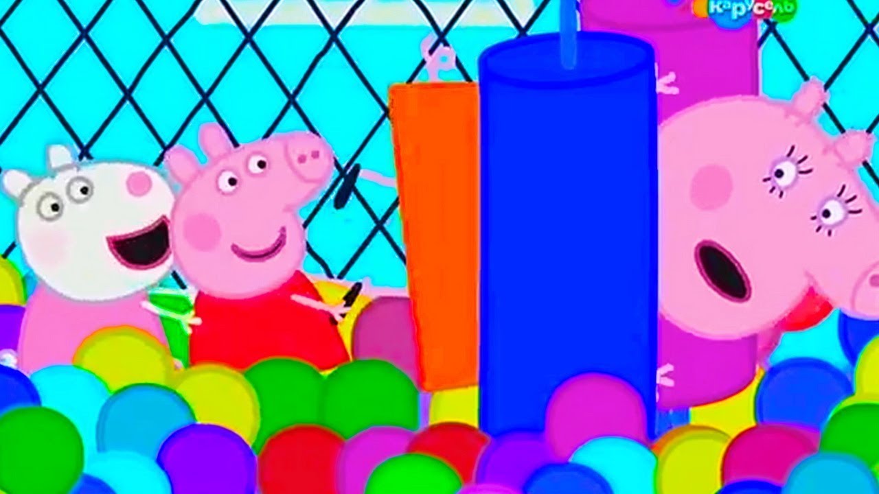 ⁣Свинка Пеппа играет на детской площадке в лабиринте с друзьями 5 Сезон Новые Серии