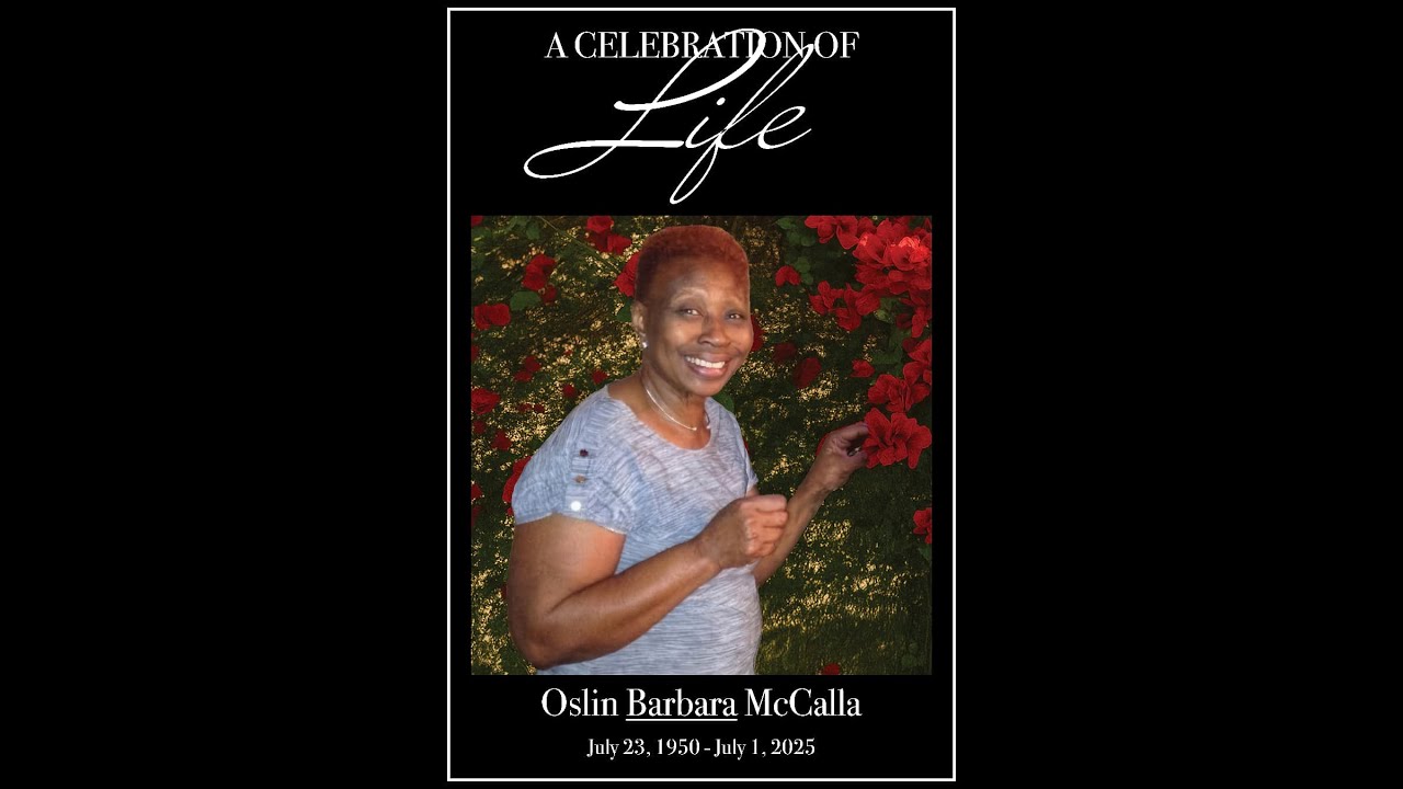 Life Celebration Ceremony | Oslin Barbara McCalla | Sept 27,  2025