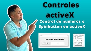 Como Usar o Insertar el Control de numeros o Spinbutton en Control activeX en Excel Cap 16 #activex