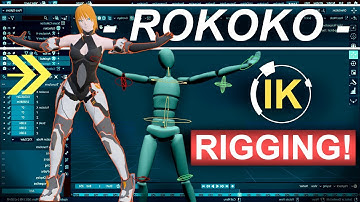 BLENDER + ROKOKO IK Rigging (2 Minutes!!!)