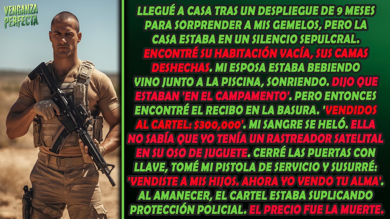 Mi padrastro vendió a mis gemelos al cártel — Estaba desplegado — El general me dio su jet — Los ...