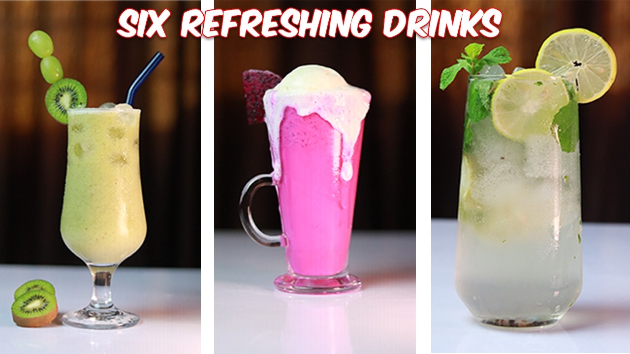 Six Refreshing Drink of (ManishacookingdiaryASMR) #drink
