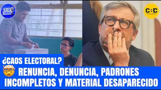 EN VIVO  🔴| 🔥 CAOS ELECTORAL: PADRONES INCOMPLETOS Y MATERIAL DESAPARECIDO | TE LO CUENTO #fyi