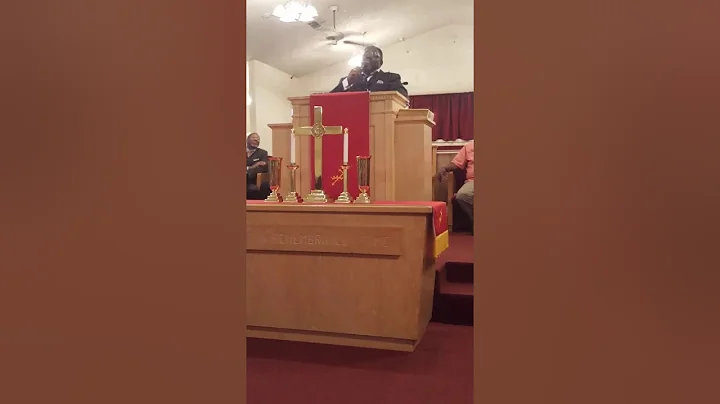 Pastor James Ervin preaching
