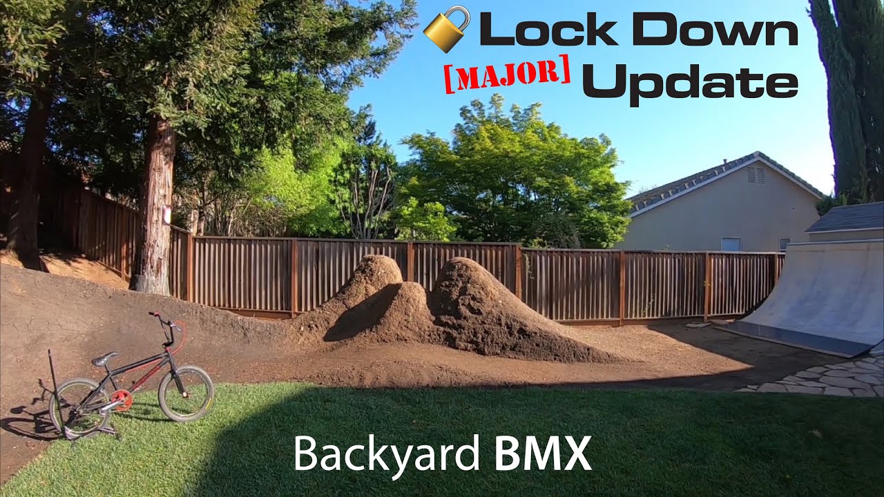 Backyard Bmx Course Dirt Jump Track 2020 Lock Down Re Build Update Youtube