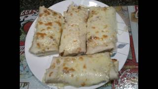 Restaurant Style Bean and cheese Burritos using Oaxaca Cheese Must Try