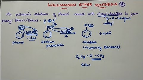 Williamson ether synthesis in easy way|class12|#neet|#jee|
