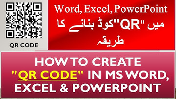 How to create QR Code in MS MS Office (Urdu/Hindi)