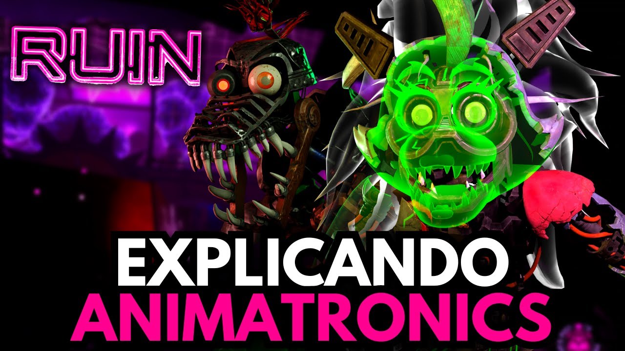 EXPLICANDO os ANIMATRONICS e PERSONAGENS de FNAF SECURITY BREACH!! 