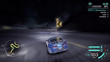 Need for Speed Carbon Toyota Supra on AI mode in Lofty Heights Downhill